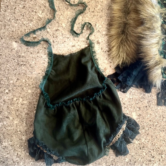 Handmade Cape & Romper - Baby Girls Size 9-12 Months by Mia Joy Studios ⭐🌿 - Picture 7 of 11